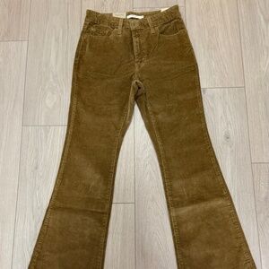 Levi's Women's 726 High-Rise Flare Corduroy Jeans Brown Size (W28 L32)